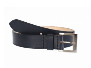 Ceinture cuir doublé bleu nuit, boucle carrée 5046 Choisir par la marque La Guêpe La Guêpe - Ceinture cuir doublé bleu nuit, boucle carrée 5046 Choisir