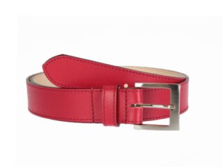 Ceinture cuir doublé rouge, boucle carrée 5046 Choisir par la marque La Guêpe La Guêpe - Ceinture cuir doublé rouge, boucle carrée 5046 Choisir