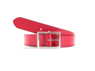 Ceinture cuir doublé rouge, boucle double fine et élégante 5036 Choisir par la marque La Guêpe La Guêpe - Ceinture cuir doublé rouge, boucle double fine et élégante 5036 Choisir