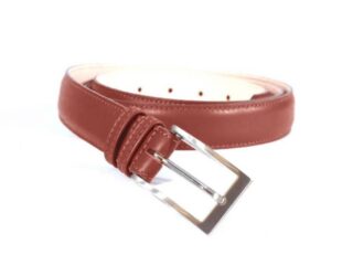 Ceinture cuir marron acajou, boucle rectangle finition argent satiné 6056 Choisir par la marque La Guêpe La Guêpe - Ceinture cuir marron acajou, boucle rectangle finition argent satiné 6056 Choisir