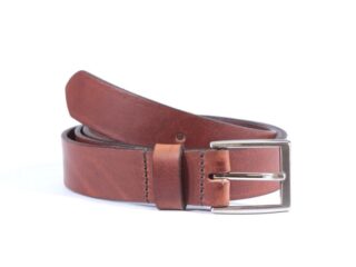 Ceinture cuir marron cannelle boucle rectangulaire très sobre 4051 Choisir par la marque La Guêpe La Guêpe - Ceinture cuir marron cannelle boucle rectangulaire très sobre 4051 Choisir
