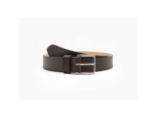 La Guêpe - Ceinture cuir marron foncé doublé, boucle inox carrée 5100 Choisir