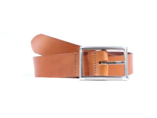 Ceinture cuir marron Gold, boucle double finement striée 4036 Choisir par la marque La Guêpe La Guêpe - Ceinture cuir marron Gold, boucle double finement striée 4036 Choisir