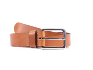 La Guêpe - Ceinture cuir marron Gold, boucle élégante acier poli 4037 Choisir