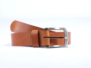 Ceinture cuir marron Gold, boucle moderne acier gris satiné 4031 Choisir par la marque La Guêpe La Guêpe - Ceinture cuir marron Gold, boucle moderne acier gris satiné 4031 Choisir