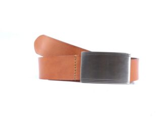 Ceinture cuir marron Gold, boucle plaque finition satinée 4033 Choisir par la marque La Guêpe La Guêpe - Ceinture cuir marron Gold, boucle plaque finition satinée 4033 Choisir