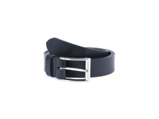 Ceinture cuir noir, boucle barres fines et arrondies 4044 120 cm par la marque La Guêpe La Guêpe - Ceinture cuir noir, boucle barres fines et arrondies 4044 120 cm