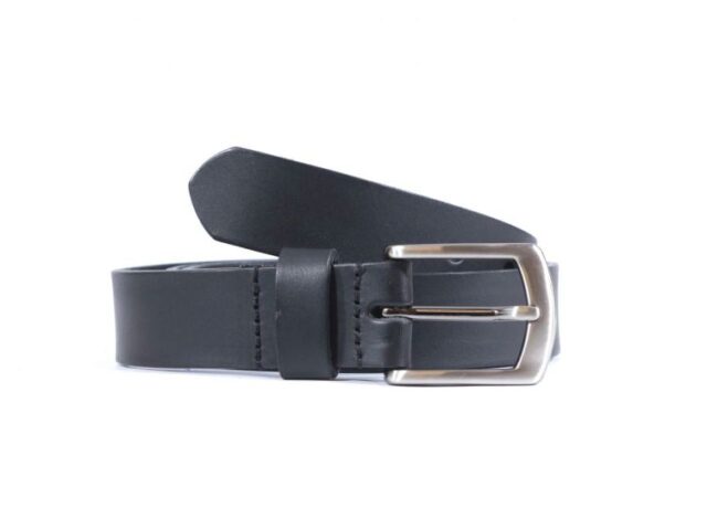 La Guêpe - Ceinture cuir noir boucle discrete finition acier 4053 Choisir