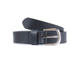 Ceinture cuir noir boucle légèrement arrondie 4052 Choisir par la marque La Guêpe La Guêpe - Ceinture cuir noir boucle légèrement arrondie 4052 Choisir