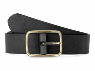 Ceinture cuir noir, boucle rectangulaire, classique, en laiton – 35mm – 4129 Choisir par la marque La Guêpe La Guêpe - Ceinture cuir noir, boucle rectangulaire, classique, en laiton – 35mm – 4129 Choisir