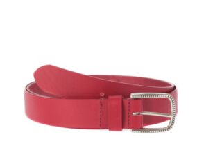 La Guêpe - Ceinture cuir rouge boucle à motif 4030 Choisir