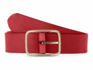 Ceinture cuir rouge, boucle rectangulaire, classique, en laiton – 35mm – 4129 Choisir par la marque La Guêpe La Guêpe - Ceinture cuir rouge, boucle rectangulaire, classique, en laiton – 35mm – 4129 Choisir