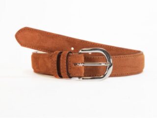 Ceinture cuir velours marron gold, boucle chromée arrondie 3089 Choisir par la marque La Guêpe La Guêpe - Ceinture cuir velours marron gold, boucle chromée arrondie 3089 Choisir