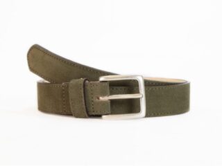 Ceinture cuir velours vert doublé, boucle finition acier vieilli rectangulaire – 2054 Choisir par la marque La Guêpe La Guêpe - Ceinture cuir velours vert doublé, boucle finition acier vieilli rectangulaire – 2054 Choisir