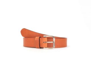 La Guêpe - Ceinture en cuir gold et sa boucle élégante  rouleau fixe -4024 Choisir