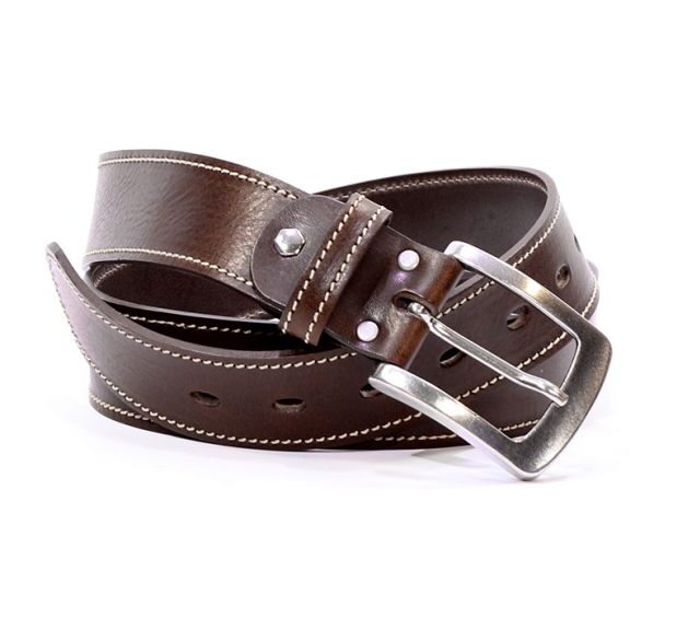 La Guêpe - Ceintures - Ceinture en cuir marron