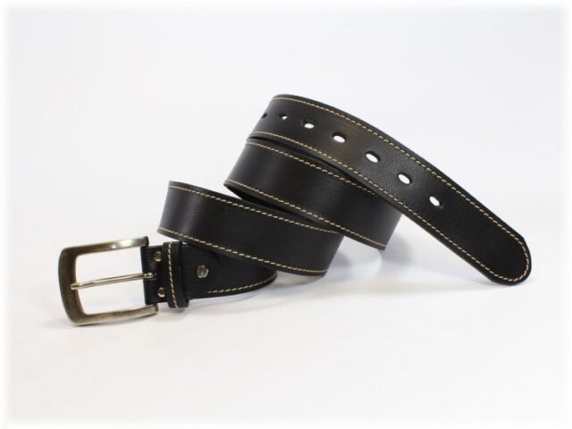 La Guêpe - Ceintures - Ceinture en cuir noir