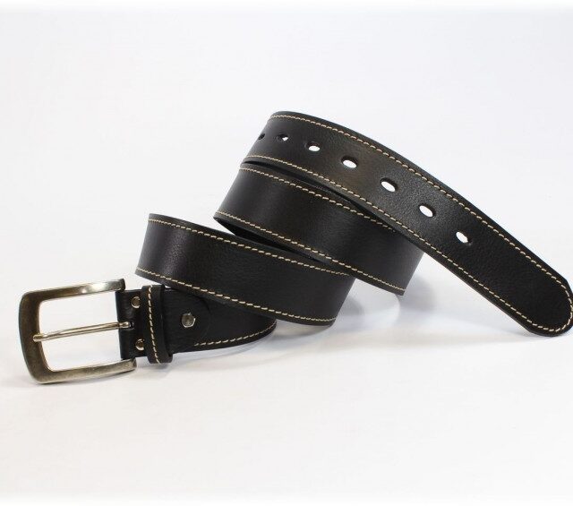 La Guêpe - Ceintures - Ceinture en cuir noir