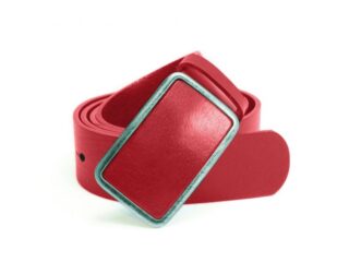Ceinture en cuir rouge boucle cuir et métal – 4090 Choisir par la marque La Guêpe La Guêpe - Ceinture en cuir rouge boucle cuir et métal – 4090 Choisir