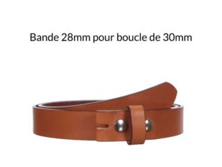 La Guêpe - Ceinture en cuir sans boucle gold 30 mm 4001 Choisir