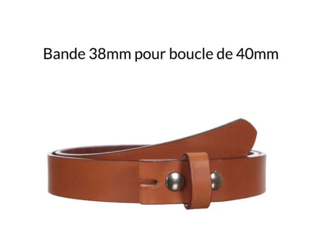 La Guêpe - Ceinture en cuir sans boucle gold 40 mm 4003 Choisir
