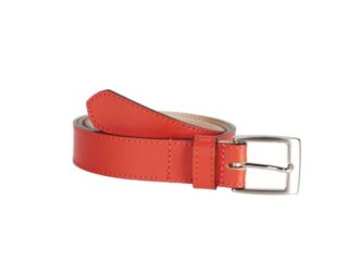 La Guêpe - Ceinture femme en cuir doublé orange 5088 Choisir