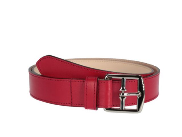 La Guêpe - Ceinture femme en cuir doublé rouge 5057 Choisir
