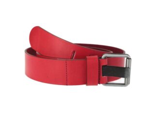 La Guêpe - Ceinture grande taille homme en cuir rouge 4073 LR 130 cm