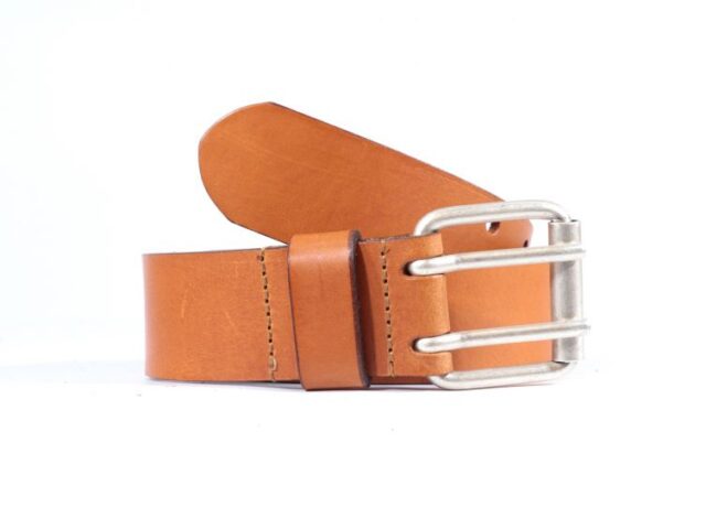 La Guêpe - Ceinture homme en cuir gold double perforation 4007 Gold Choisir