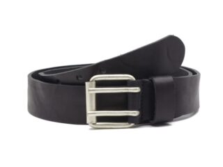 Ceinture homme en cuir noir vieilli épais et souple 4007 DKR N 120 cm par la marque La Guêpe La Guêpe - Ceinture homme en cuir noir vieilli épais et souple 4007 DKR N 120 cm
