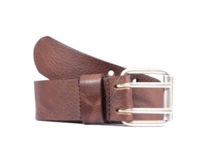 La Guêpe - Ceinture homme en cuir vieilli épais et souple 4007 DKR M 120 cm