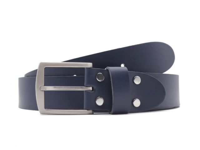La Guêpe - Ceinture la guêpe en cuir bleu marine 1067 Choisir