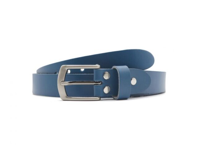 La Guêpe - Ceinture la guêpe en cuir bleu moyen 1053 110 cm