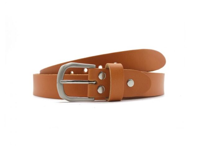 La Guêpe - Ceinture la guêpe en cuir gold orangé 1052 110 cm