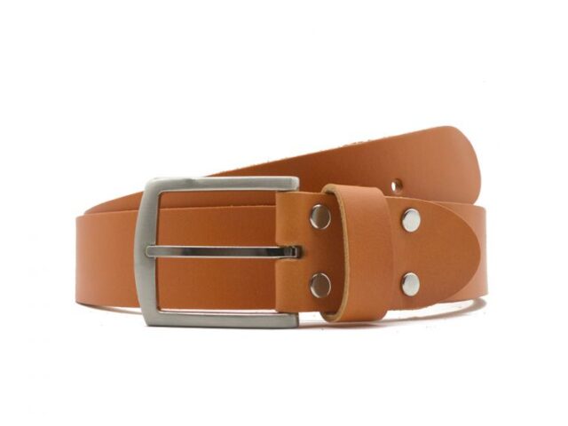 La Guêpe - Ceinture la guêpe en cuir gold orangé 1067 110 cm