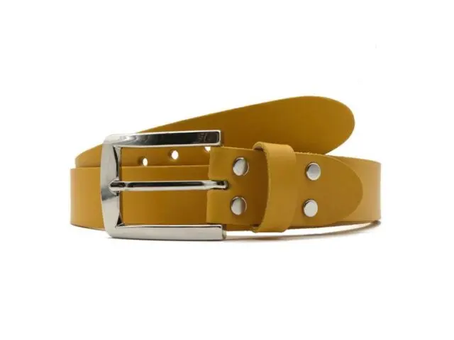 La Guêpe - Ceinture la guêpe en cuir moutarde 1045 Choisir