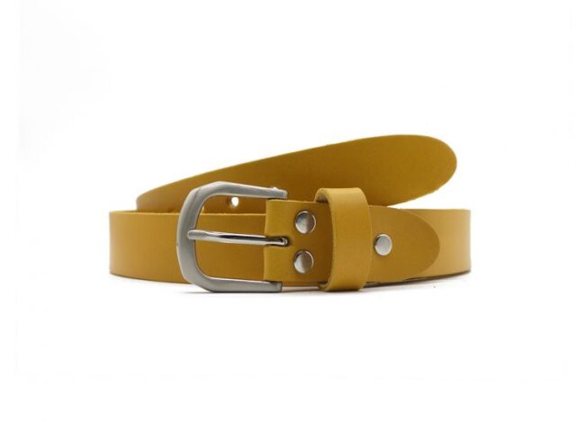 La Guêpe - Ceinture la guêpe en cuir moutarde 1052 Choisir