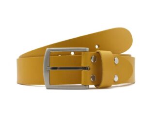 La Guêpe - Ceinture la guêpe en cuir moutarde 1067 Choisir