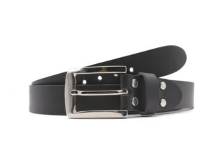 La Guêpe - Ceinture la guêpe en cuir noir 1045 110 cm