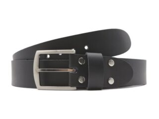 La Guêpe - Ceinture la guêpe en cuir noir 1067 110 cm