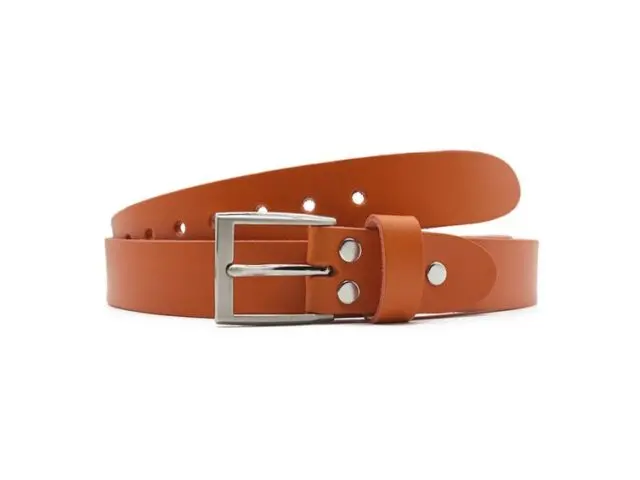 La Guêpe - Ceinture la guêpe en cuir orange 1051 110 cm