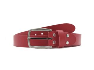 La Guêpe - Ceinture la guêpe en cuir rouge 1043 110 cm