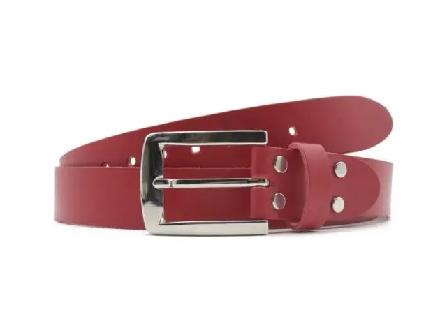 La Guêpe - Ceinture la guêpe en cuir rouge 1045 110 cm