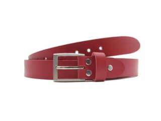 La Guêpe - Ceinture la guêpe en cuir rouge 1051 110 cm