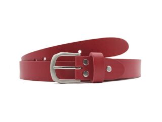 La Guêpe - Ceinture la guêpe en cuir rouge 1052 110 cm