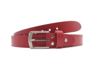 La Guêpe - Ceinture la guêpe en cuir rouge 1053 110 cm