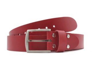 La Guêpe - Ceinture la guêpe en cuir rouge 1067 110 cm