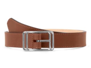 La Guêpe - Ceinture premium cuir chic gold, boucle rectangulaire, originale, argentée  30mm  5117 Choisir