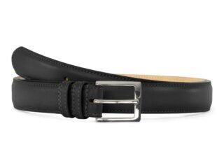 Ceinture premium cuir costume noir, boucle carrée, classique, argentée – 30mm – 6126 Choisir par la marque La Guêpe La Guêpe - Ceinture premium cuir costume noir, boucle carrée, classique, argentée – 30mm – 6126 Choisir