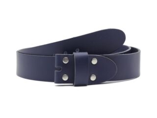 La Guêpe - Ceinture sans boucle cuir bleu marine  45 mm  4004 Choisir
